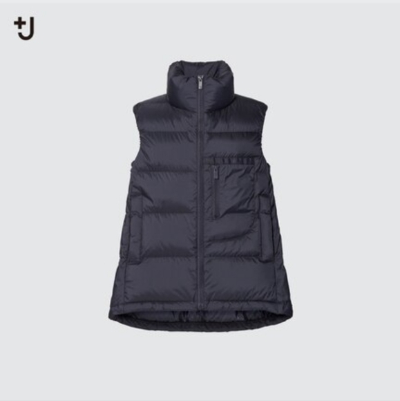 +J Uniqlo x Jil Sander Down Volume Vest Navy - Picture 1 of 14